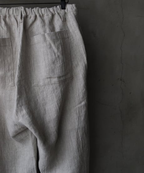 klauseクロイゼ / Belarus Linen綾織/中厚手Loose Fitting Tapered Wide 2 / kla-26006