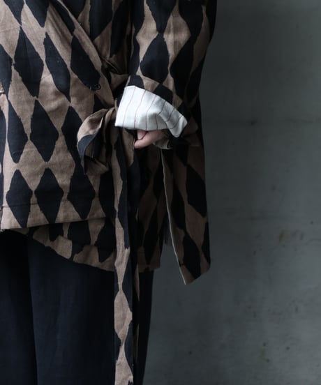 ALEKSANDR MANAMISアレクサンダーマナミ/ WRAP JACKET HARLEQUINジャケット / am-25002