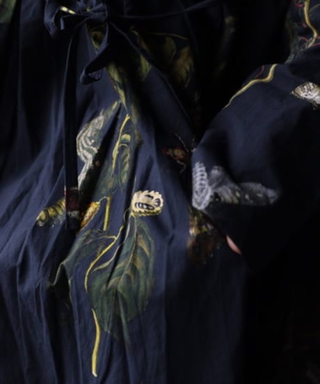 ALEKSANDR MANAMISアレクサンダーマナミ/ NATURA BLEU LOOSE FRONT DRESSワンピース/ am-25013
