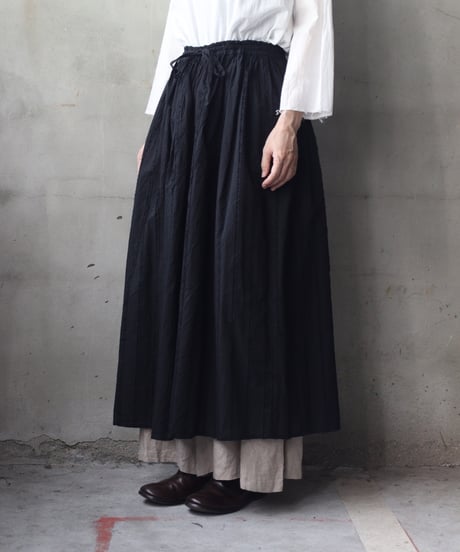 cavane キャヴァネ / Gatehered Petti Skirt Cotton100スカート/ca-25139