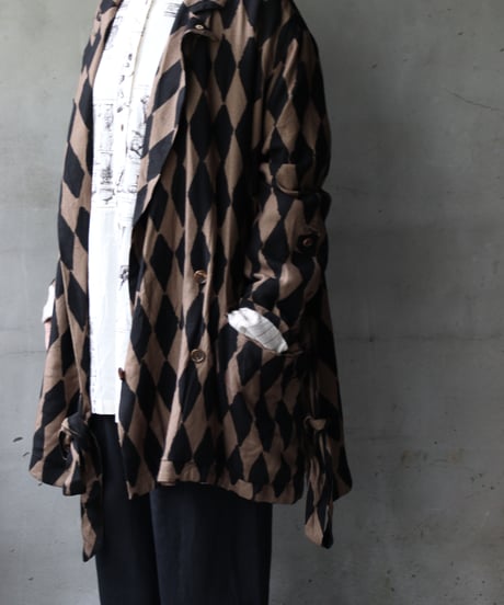 ALEKSANDR MANAMISアレクサンダーマナミ/ WRAP JACKET HARLEQUINジャケット / am-25002