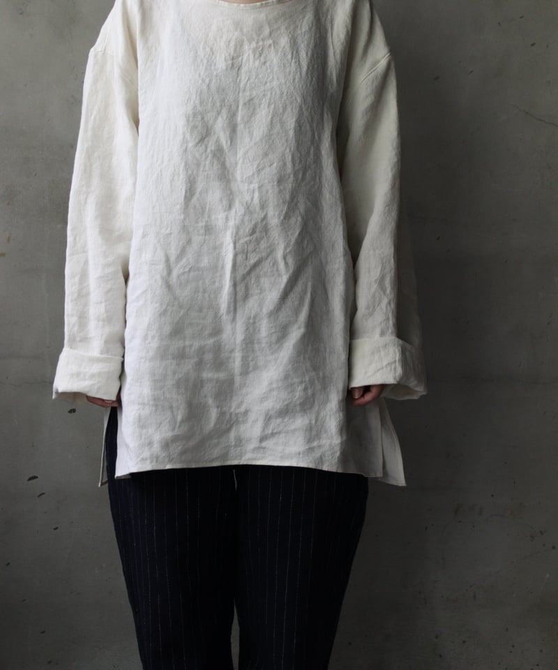 klause クロイゼ　バスクシャツ　プルオーバーシャツ Hatsunex × MERI MAENO オーバーサイズ刺繍シャツ（アシッド