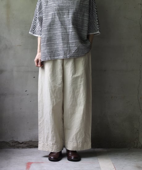 cavane キャヴァネ / Tunic half-sleeve Cotton/Linen100シャツ / ca-25080