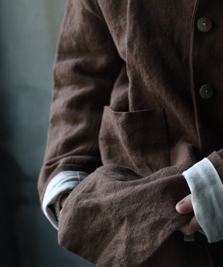 der antagonist デ アンタゴニスト / Belgian linen locksmith jacketジャケット /J30BLTB23/24