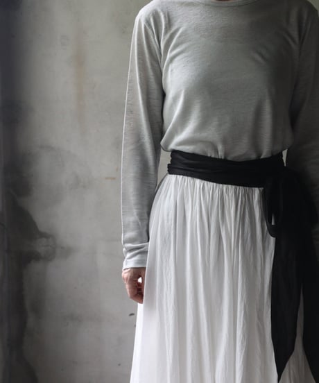 cavane キャヴァネ / Linen Crew-Neck long sleeveT / ca-24112A