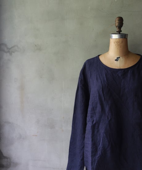 Au Vrai Chic/ Crew Shirt No Collar Long sleeve/ Au-24005
