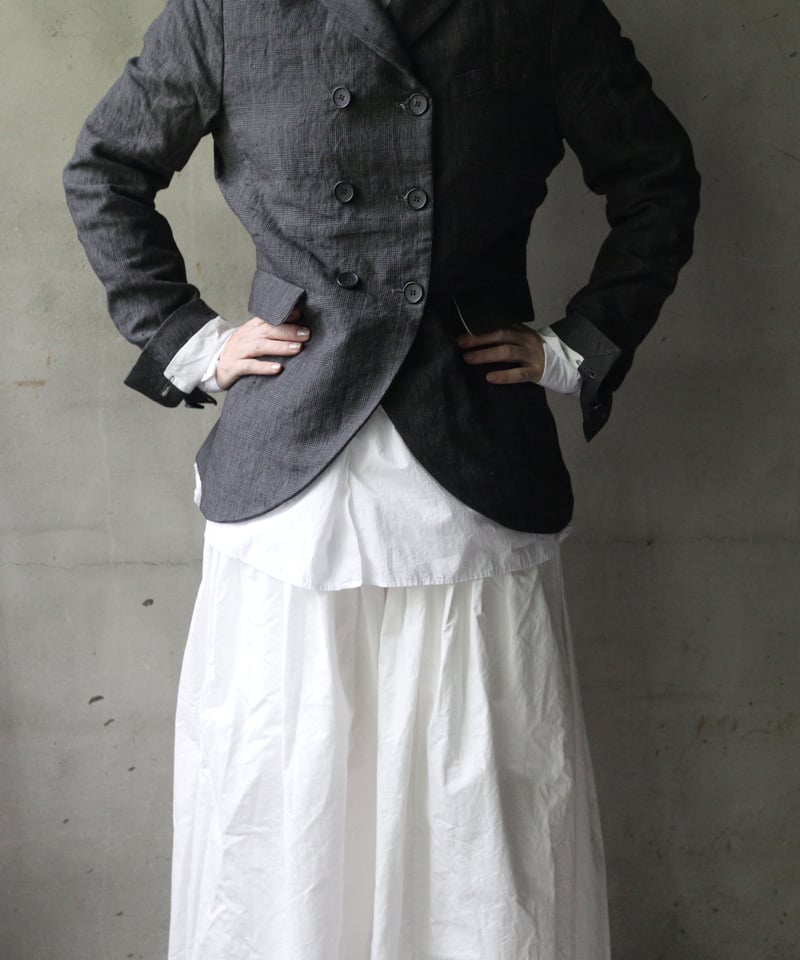 Bergfabel バーグファベル[リネンロングチロルジャケット/グレー Bergfabel バーグファベル[リネンロングチロルジャケット/グレー