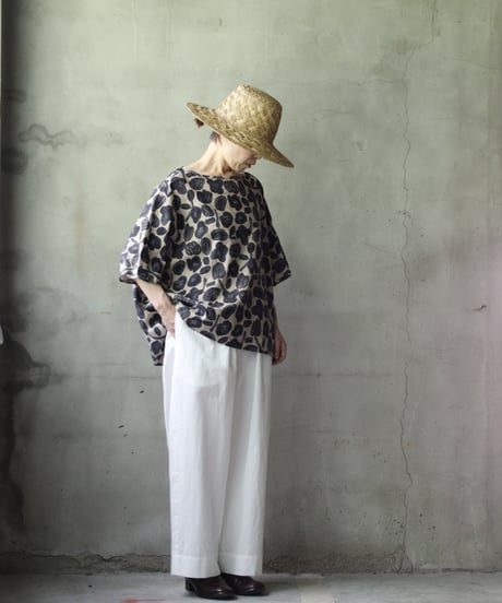 cavane キャヴァネ / Wide Cotton/Linen100 TrousersⅡ パンツ/ ca-25107