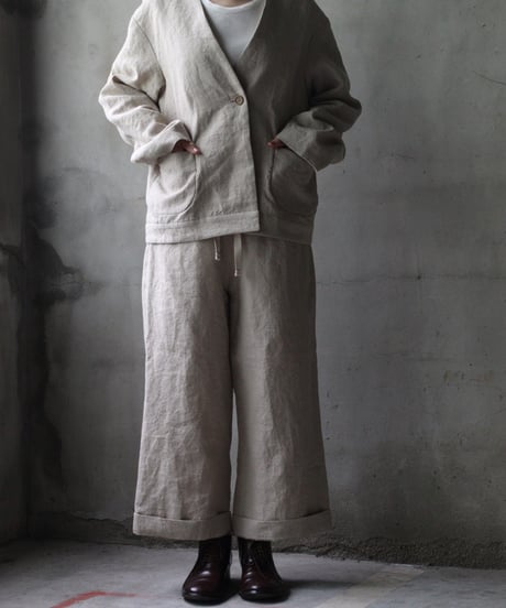 der antagonist デ アンタゴニスト / V Jacket Linen100ジャケット/ J50BLEC25