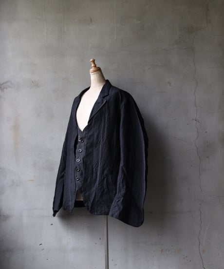 KLASICA クラシカ / Layered front Short Jacket "ARDOISE" RSジャケット / kl-25017