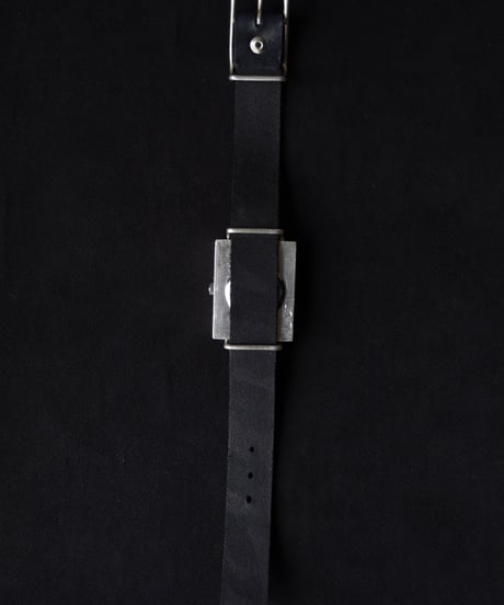 cavane Accessories / Silver925 Leather bangle watch" SQUARE " 時計 / ca-25950