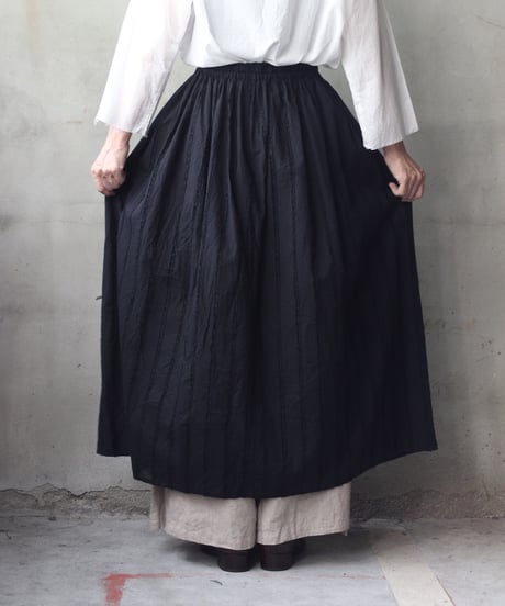 cavane キャヴァネ / Gatehered Petti Skirt Cotton100スカート/ca-25139