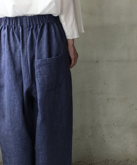 cavane キャヴァネ / Denim Wide TrousersⅡ Linen&Woolパンツ/ca-25057