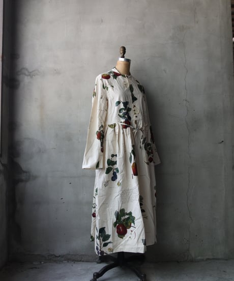 ALEKSANDR MANAMISアレクサンダーマナミ/ LES FRUITS LOOSE FRONT DRESSワンピース / am-26014