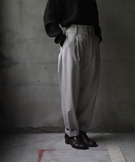 cavane キャヴァネ / Wool Tuck trousersパンツ / ca-22117