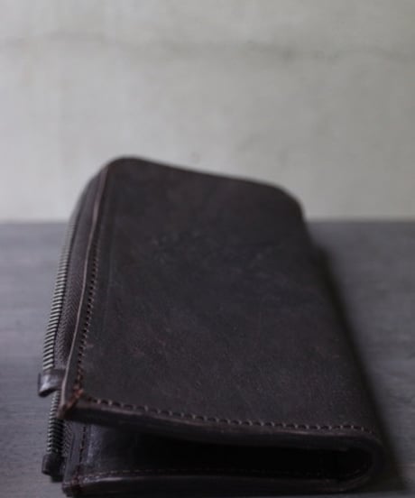 ALEKSANDR MANAMISアレクサンダーマナミ/ AM-T SOFFIETTO WALLET - BROWN革財布 /am-26016