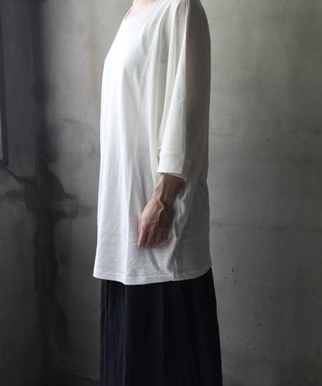 cavane キャヴァネ / Round-Neck dolman Tシャツ / ca-24110A