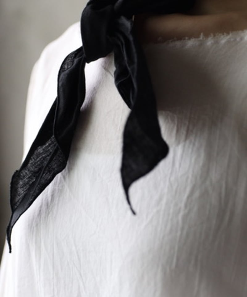 cavane キャヴァネ　モチーフつなぎストール　ホワイト150cm×95cm cavane キャヴァネ / Scarf Linen100 limited スカーフ / ca