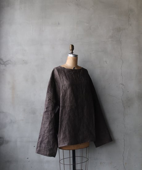 klauseクロイゼ / Herdmans Irish Linen C.S.Boat Neck Shirt / kla-26013