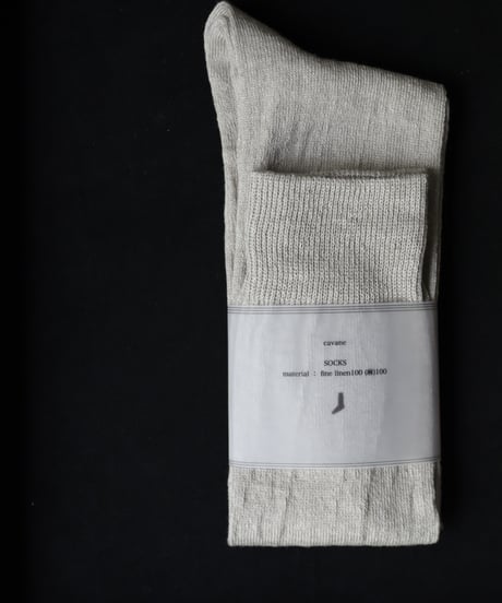 cavane キャヴァネ / Linen socksリネンソックス / ca-22803