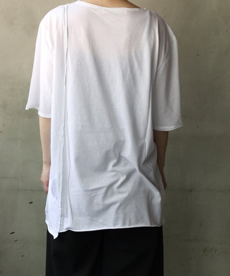 daubドーブ / SIDE PANEL OVER T-SHIRT WITH POCKET Tシャツ / da-25007