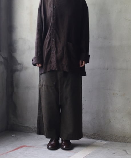 BIEK VERSTAPPEN 纏う布 BLACK BIEK VERSTAPPEN MENS wool coat NIGHT