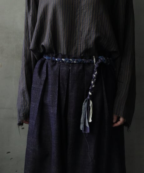 某ソレガシ/ Ami-Belt & Neck vintage fabric編み紐ベルト&ネックレス / so-26012ex