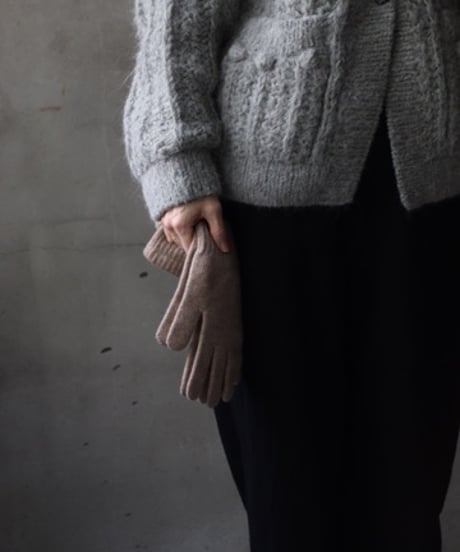William Bruntonウィリアムブラントン / Cashmere Long Rib Cuff Gloves 手袋 / Wi-25002