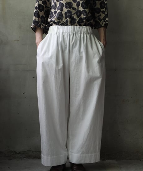 cavane キャヴァネ / Wide Cotton/Linen100 TrousersⅡ パンツ/ ca-25107