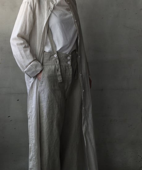 daubドーブ / SUSPENDER PANTS LINEN100パンツ / da-26002(PT31/T101)