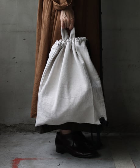 cavane キャヴァネ /  Rope sack linen&cottonバッグ/ ca-25136