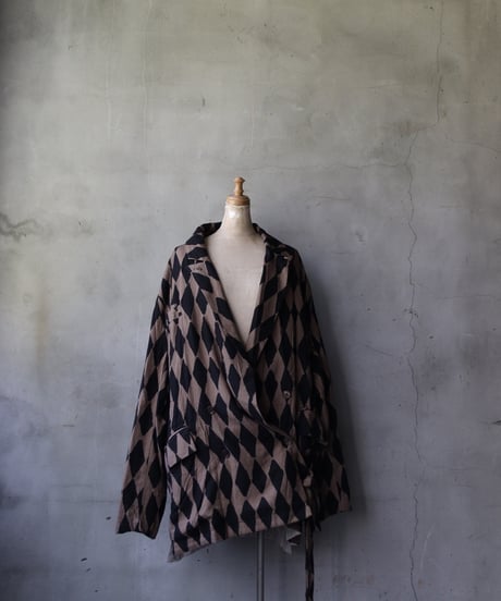 ALEKSANDR MANAMISアレクサンダーマナミ/ WRAP JACKET HARLEQUINジャケット / am-25002