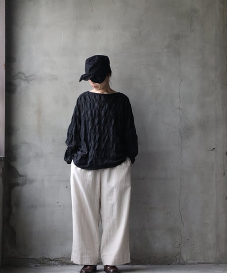 cavane キャヴァネ / St-Wide TrousersⅡ Cotton&Linenパンツ/ ca-26046