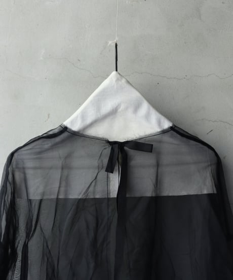 SCHA シャー/ Round Neck Open Back Volume Top " OE "-ORGANZA- / Sc-23004 ( Art#1583)