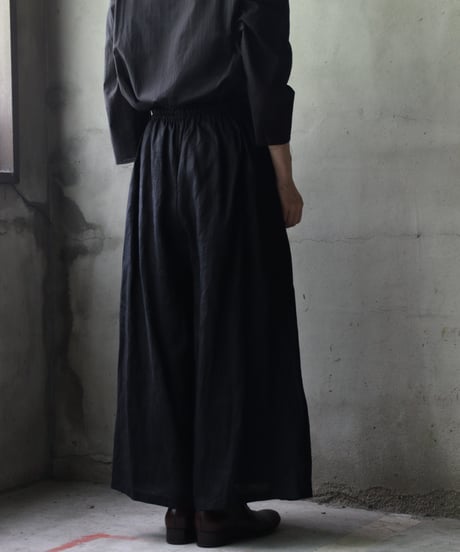 cavane キャヴァネ / Wide Petti Pants Linenパンツ/ca-25091