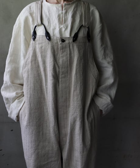 klauseクロイゼ / Overalls C/L Stripeオーバーオール/ kla-25006