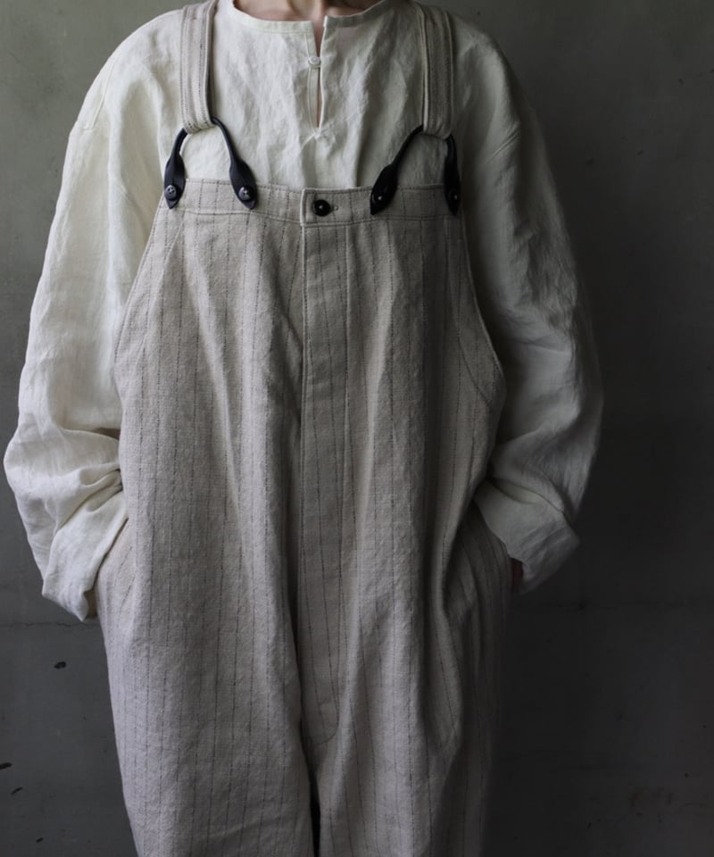 klauseクロイゼ / Overalls C/L Stripeオーバーオール/ kla-25