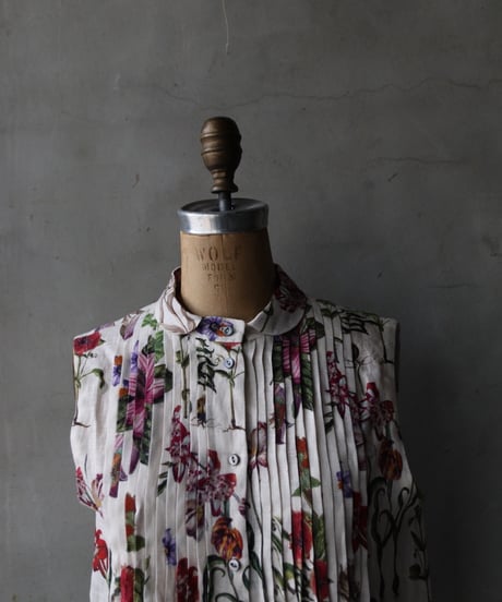 MARIA TURRIマリア・トゥッリ / BOTANICAL SHIRTノースリーブ / MA-26008(49103)