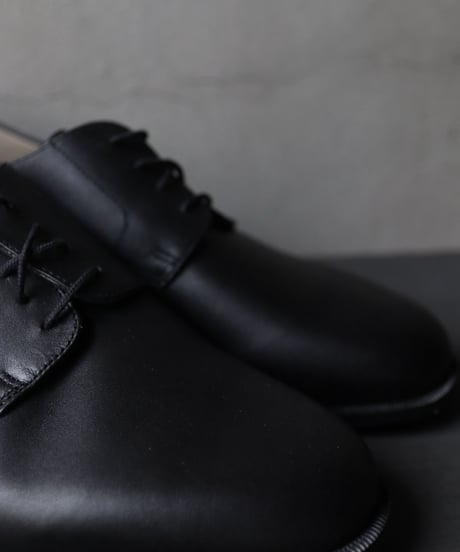 Euro select ユーロセレクト  / Dead stock French service Blucher plain toe革靴  / eu-22001
