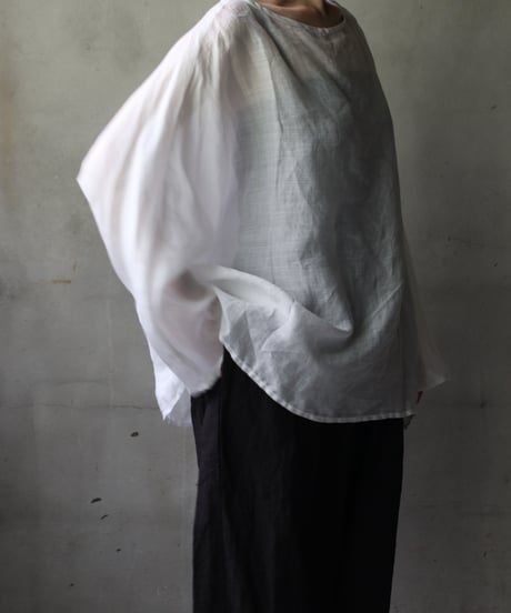 cavane キャヴァネ / Tunic long-sleeve Linen100シャツ / ca-25122