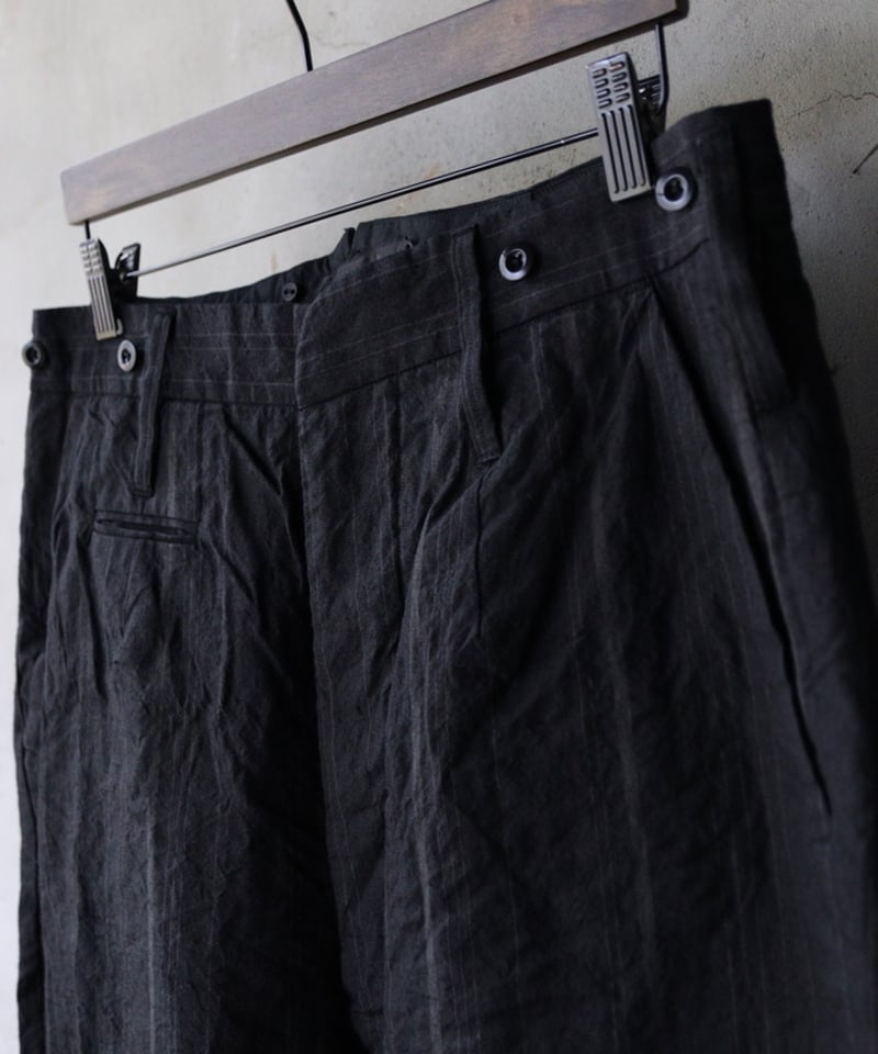 KLASICA クラシカ / Cut off Bold Straight Trousers 