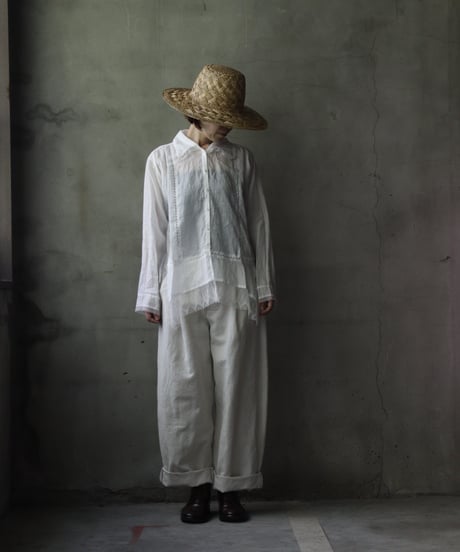 NATIVE VILLAGE ネイティブヴィレッジ /No.03/ peacefulness平穏 ロングスリーブレースブラウス/ na-25022