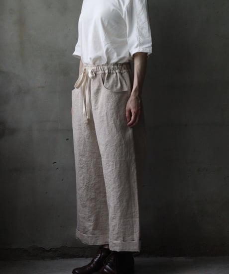 der antagonist デ アンタゴニスト / Trousers Linen100パンツ/ P20BLEC25