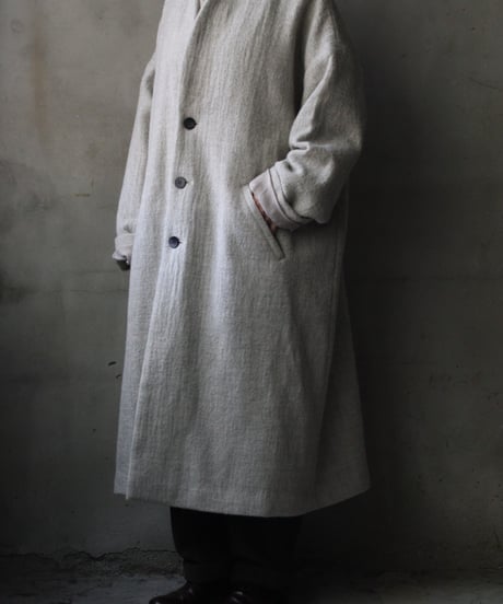 cavane キャヴァネ / Traditional Wool100 Herring-Bone Over Coatコート / ca-25158
