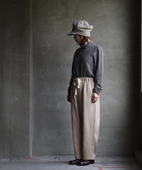 cavane キャヴァネ / Wool & Linen Wide easy-pantsパンツ/ca-24239