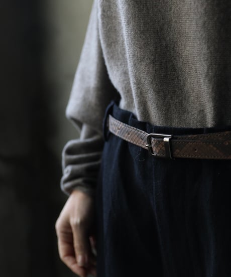 cavane キャヴァネ / #18Python Leather Beltベルト / ca-23503