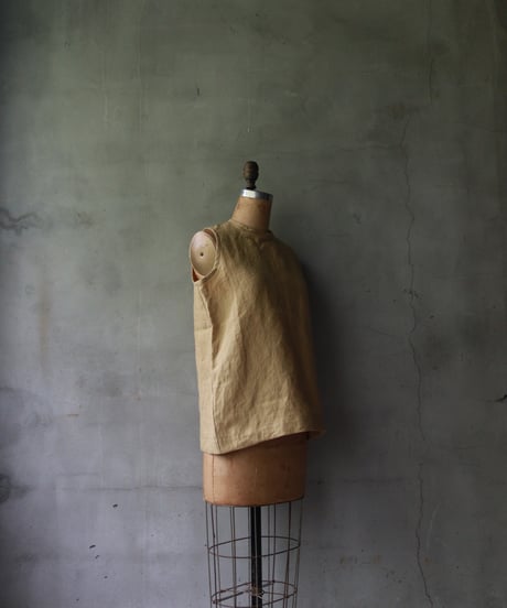der antagonist デ アンタゴニスト / linen sleeveless tunicシャツ / S7BLSF24