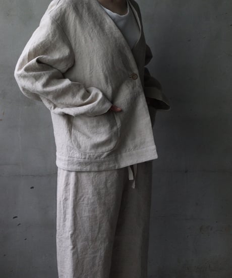 der antagonist デ アンタゴニスト / V Jacket Linen100ジャケット/ J50BLEC25