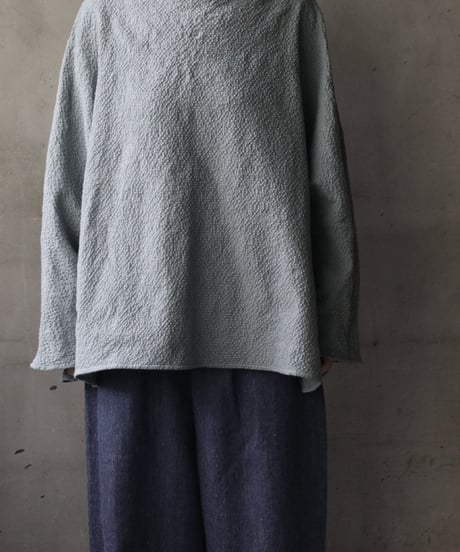 cavane キャヴァネ / Tunic long-sleeve Cotton&Woolシャツ / ca-25152