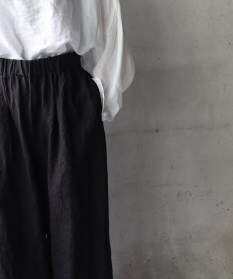 cavane キャヴァネ / Wide Linen100 TrousersⅡ パンツ/ ca-25123